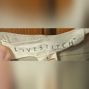 Lovesick sz lrg lace strap tank